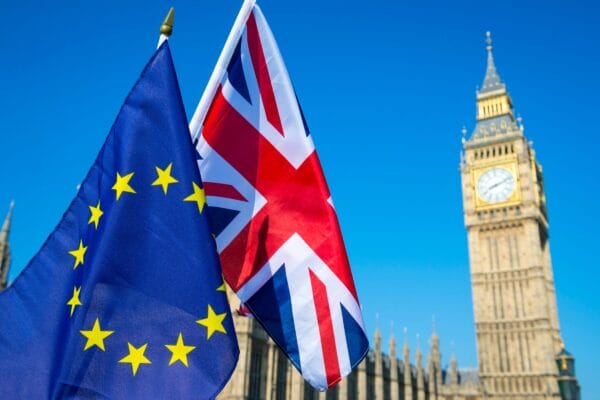 UK-EU flags